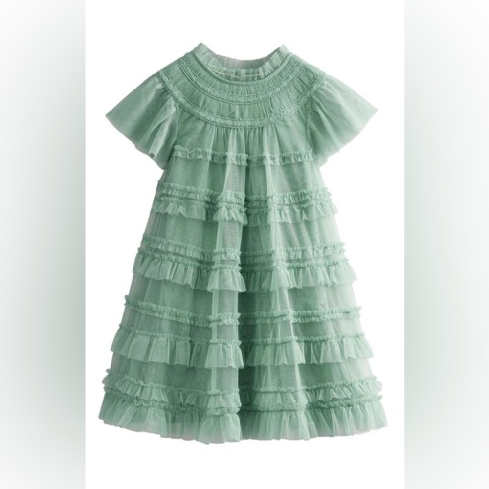 Boden Green Tulle Dress